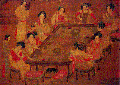 宮樂(lè)圖(會(huì)茗圖) [唐] 作者不詳