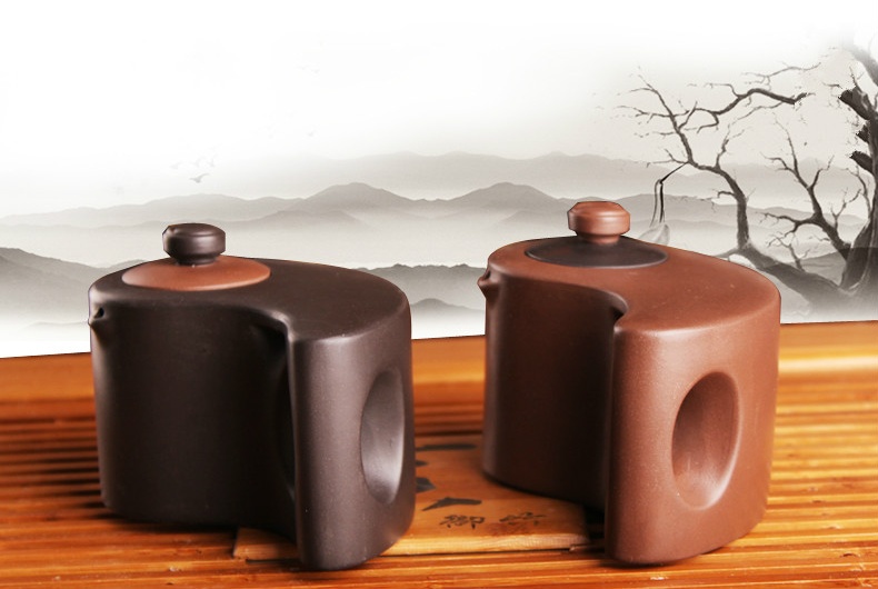 太極陰陽紫砂壺，創(chuàng)意格紫砂壺
