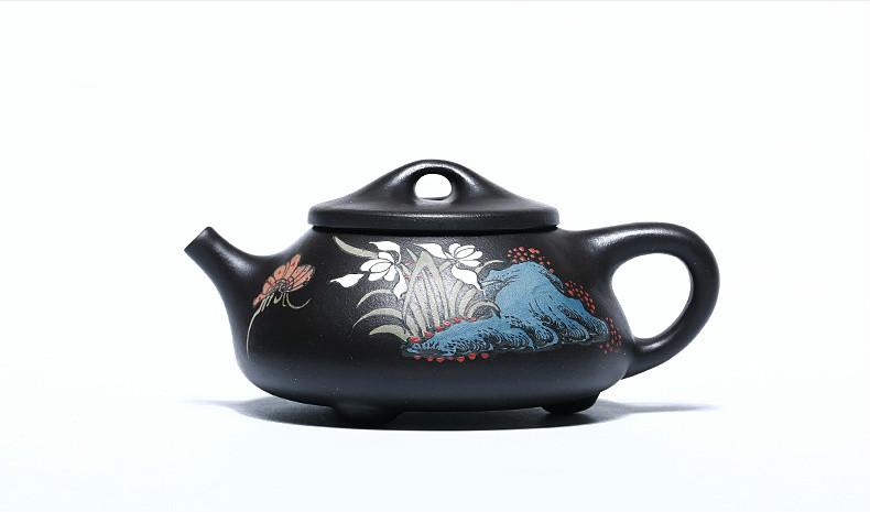 石瓢手工紫砂壺，精致典雅紫砂壺