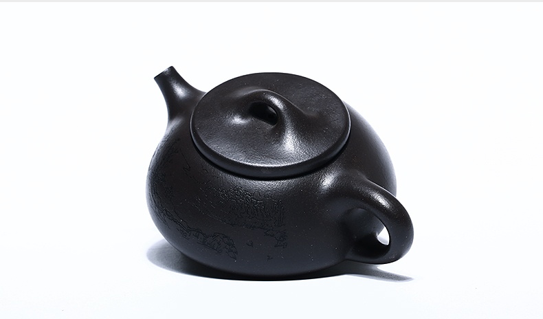 石瓢手工紫砂壺，精致典雅紫砂壺