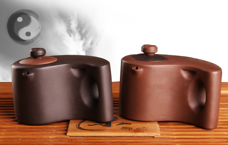 太極陰陽紫砂壺，創(chuàng)意格紫砂壺